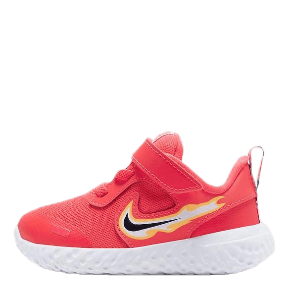 Revolution 5 Fire TD Kids Yellow Red Nike Runforest