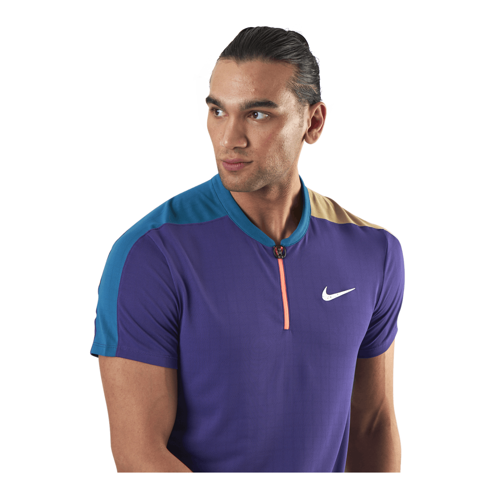 Court Breathe Slam Polo Purple Green Nike Runforest