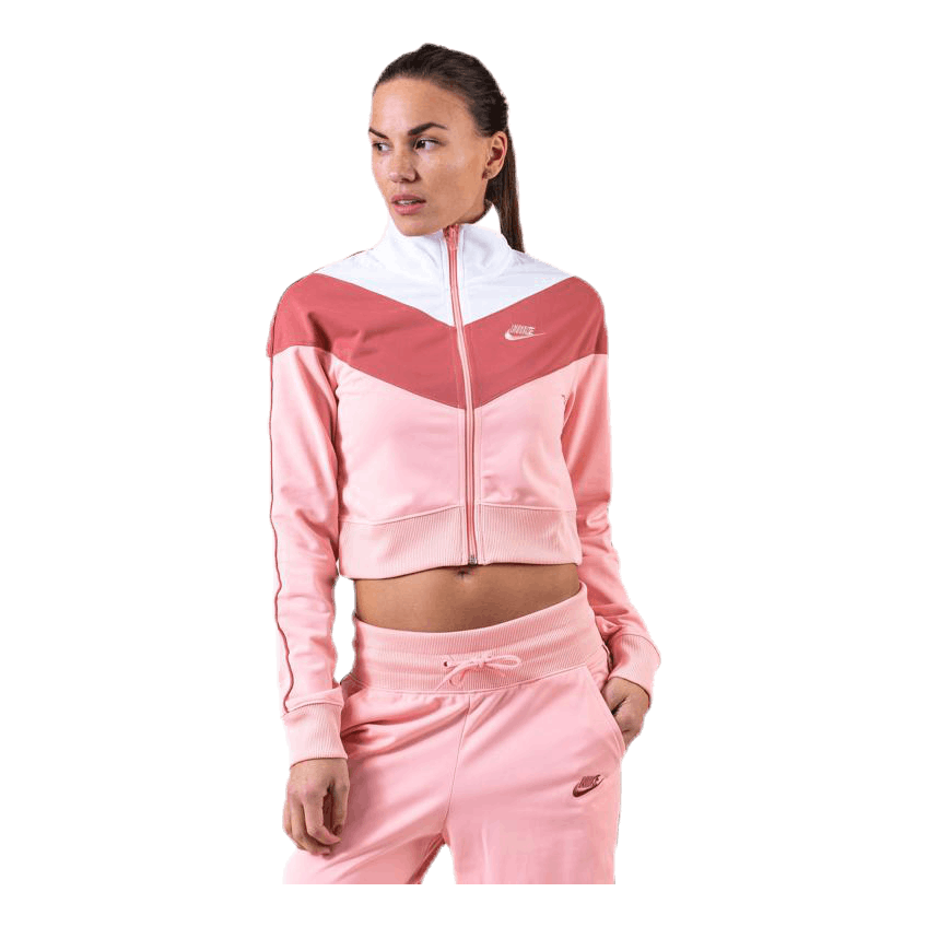 Pink nike track jacket hot sale