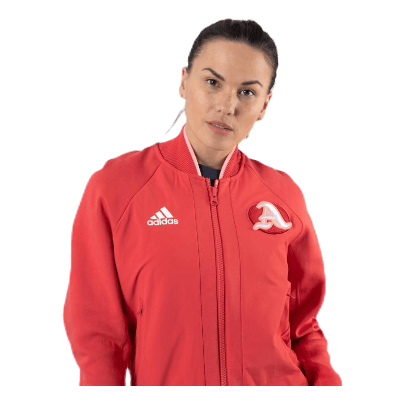 Womens Jacket Adidas Vrct Damen VRCT Jacket Red Adidas –