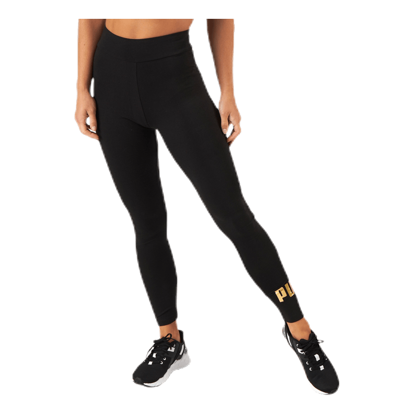 Puma black and gold leggings sales