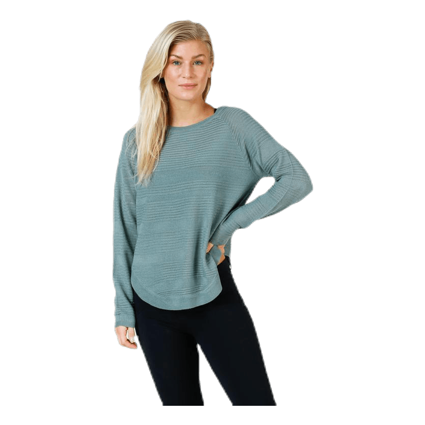 Caviar Long Sleeve Pullover Knit Chinois Green Only Runforest