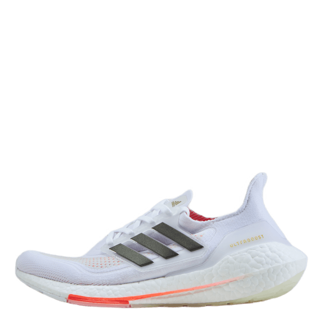 Ultraboost 21 W Cloud White Core Black Solar Red adidas Runforest