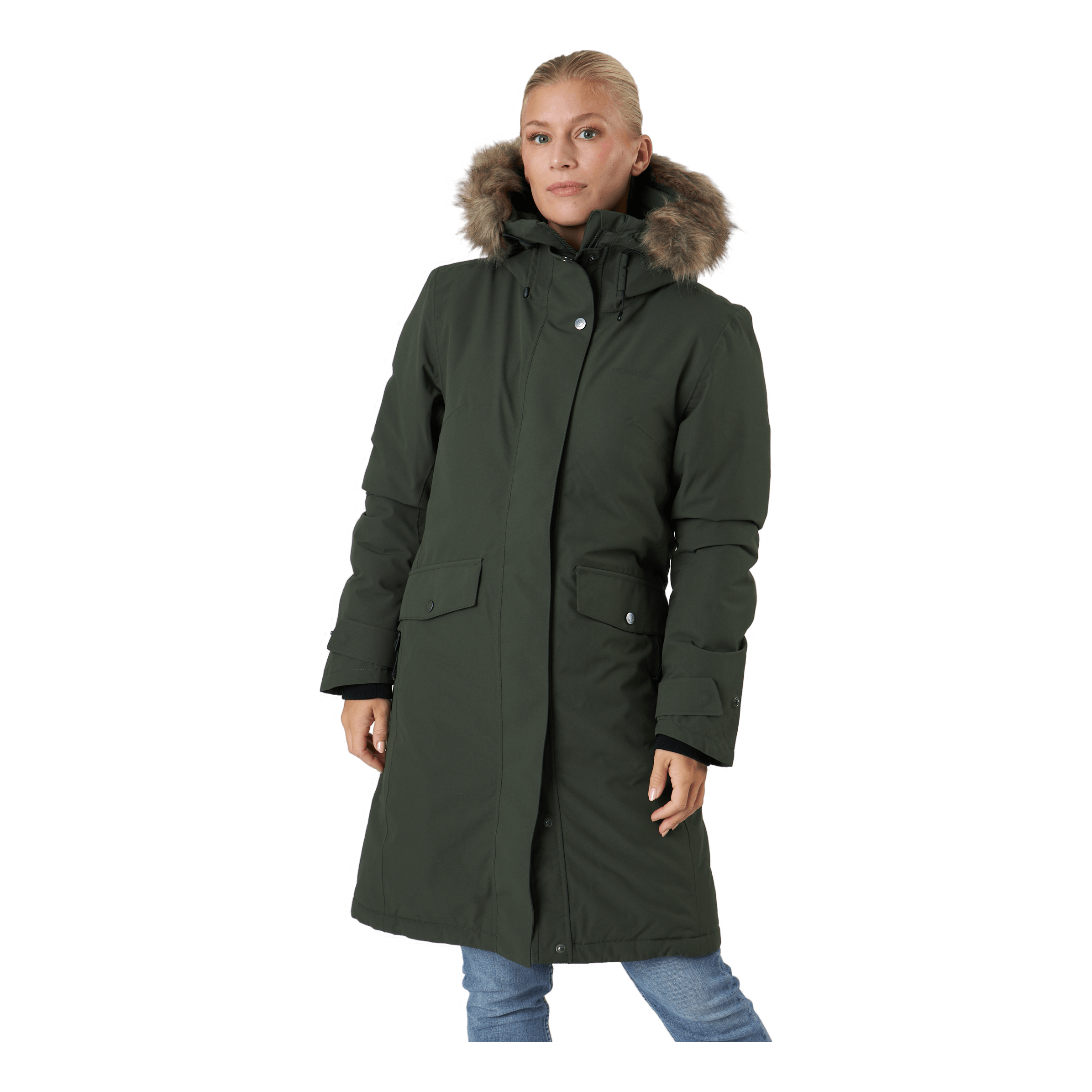 Waterproof winter coat for football mum