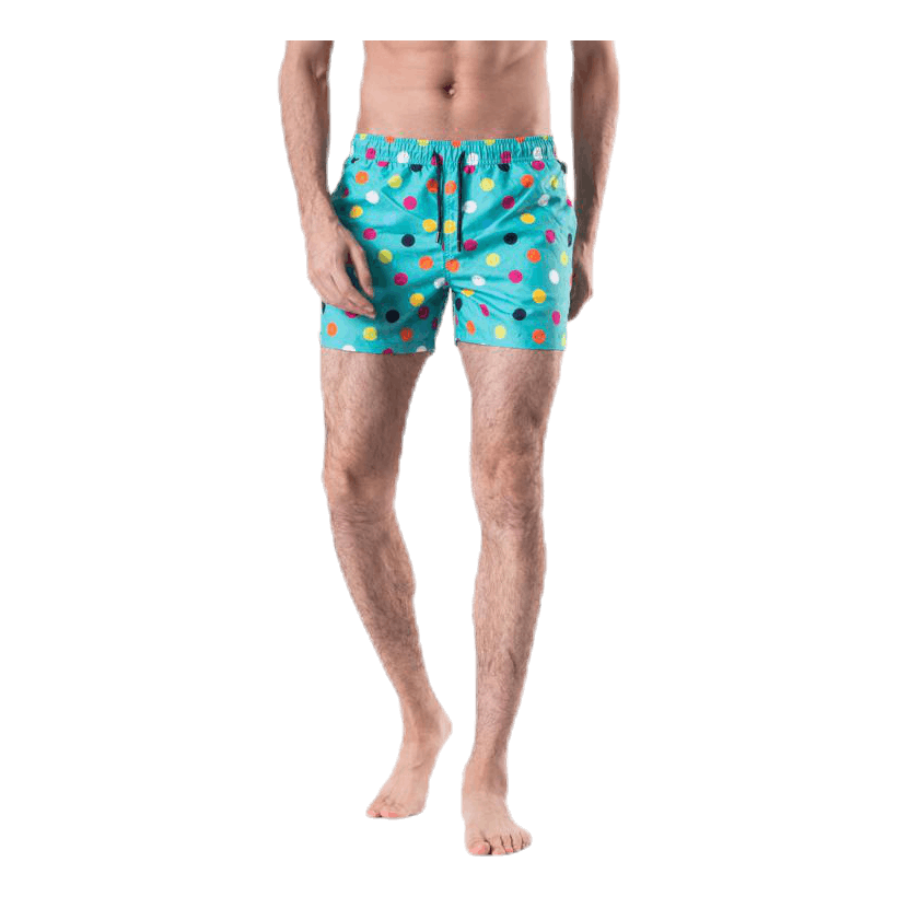 Big Dot Swim Shorts Green Happy Socks – - Main Image