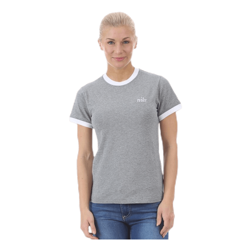 NSW SS Top Ringer White Grey Nike Runforest