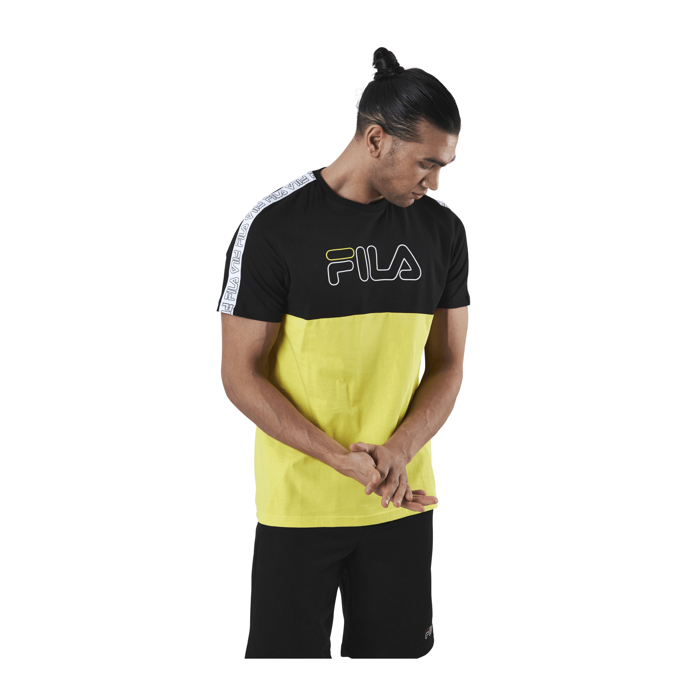 JOPI blocked tape tee Black