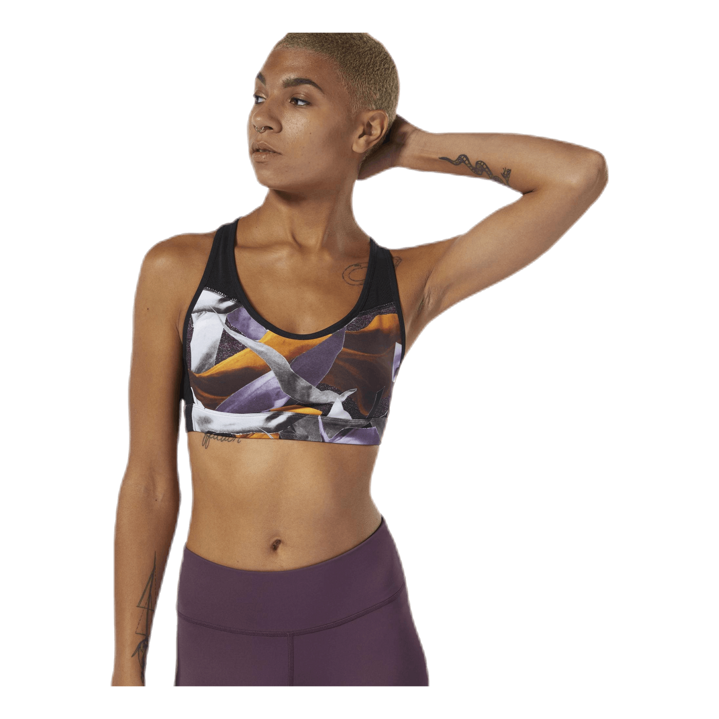 D Hero Racer Bra Padded Patterned