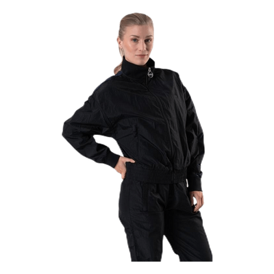 Dark Windbreaker Jacket Black
