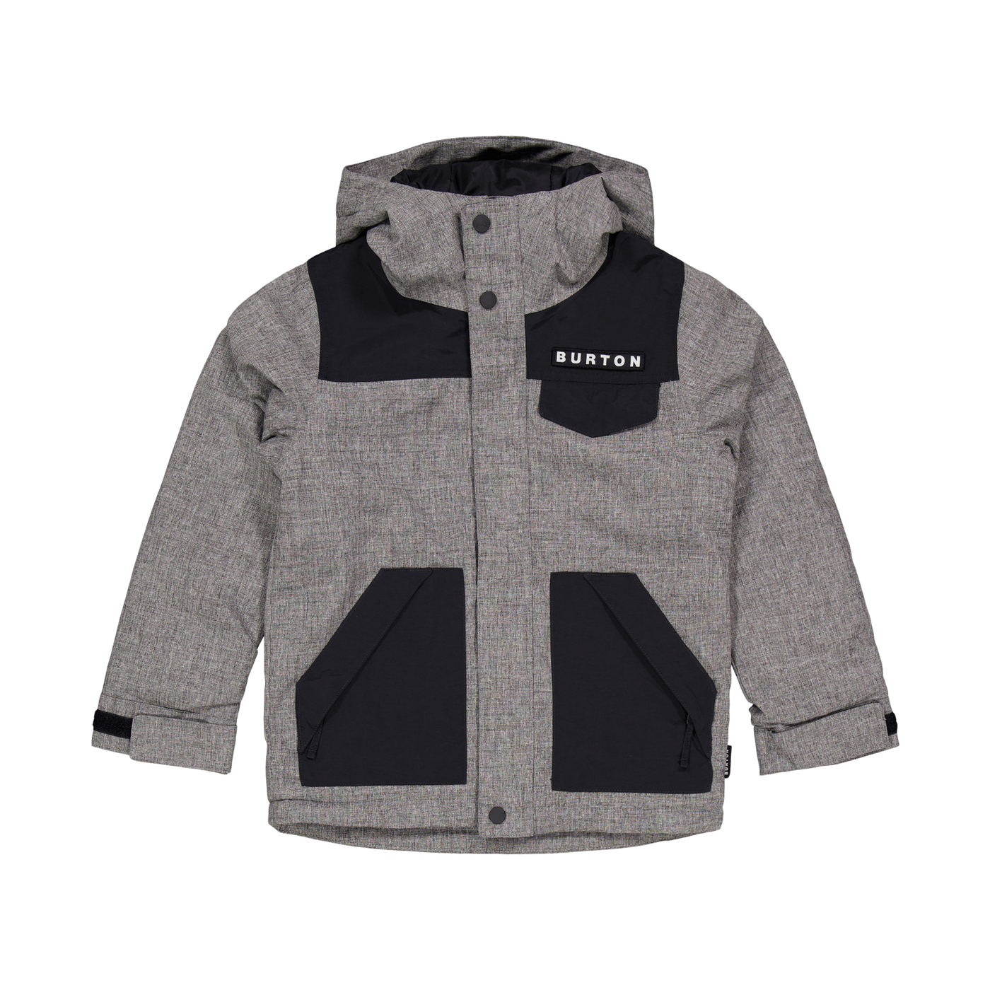 Boys Dugout Jacket Black/Grey