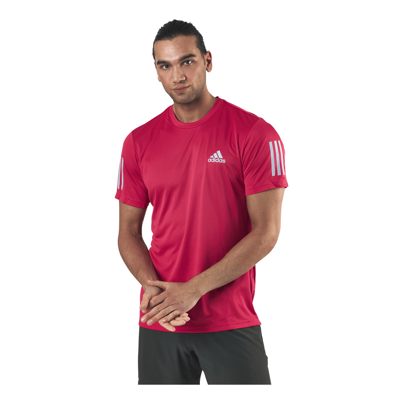 Club 3 Stripes Tee Pink