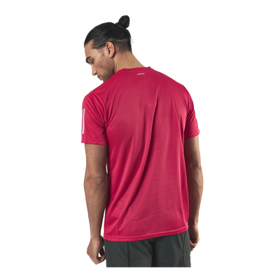 Club 3 Stripes Tee Pink