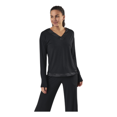 L/S V-Neck Black