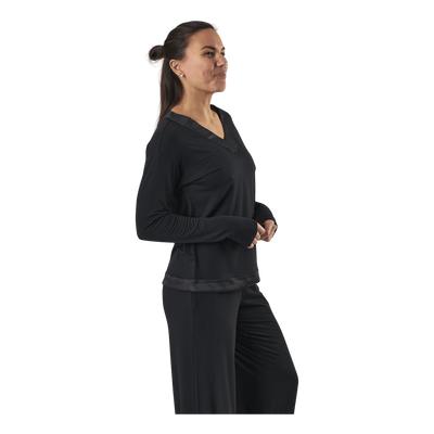 L/S V-Neck Black