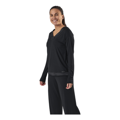 L/S V-Neck Black