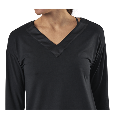 L/S V-Neck Black