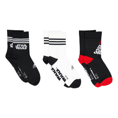 Star Wars Crew Socks 3 Pairs Black