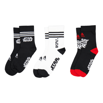 Star Wars Crew Socks 3 Pairs Black