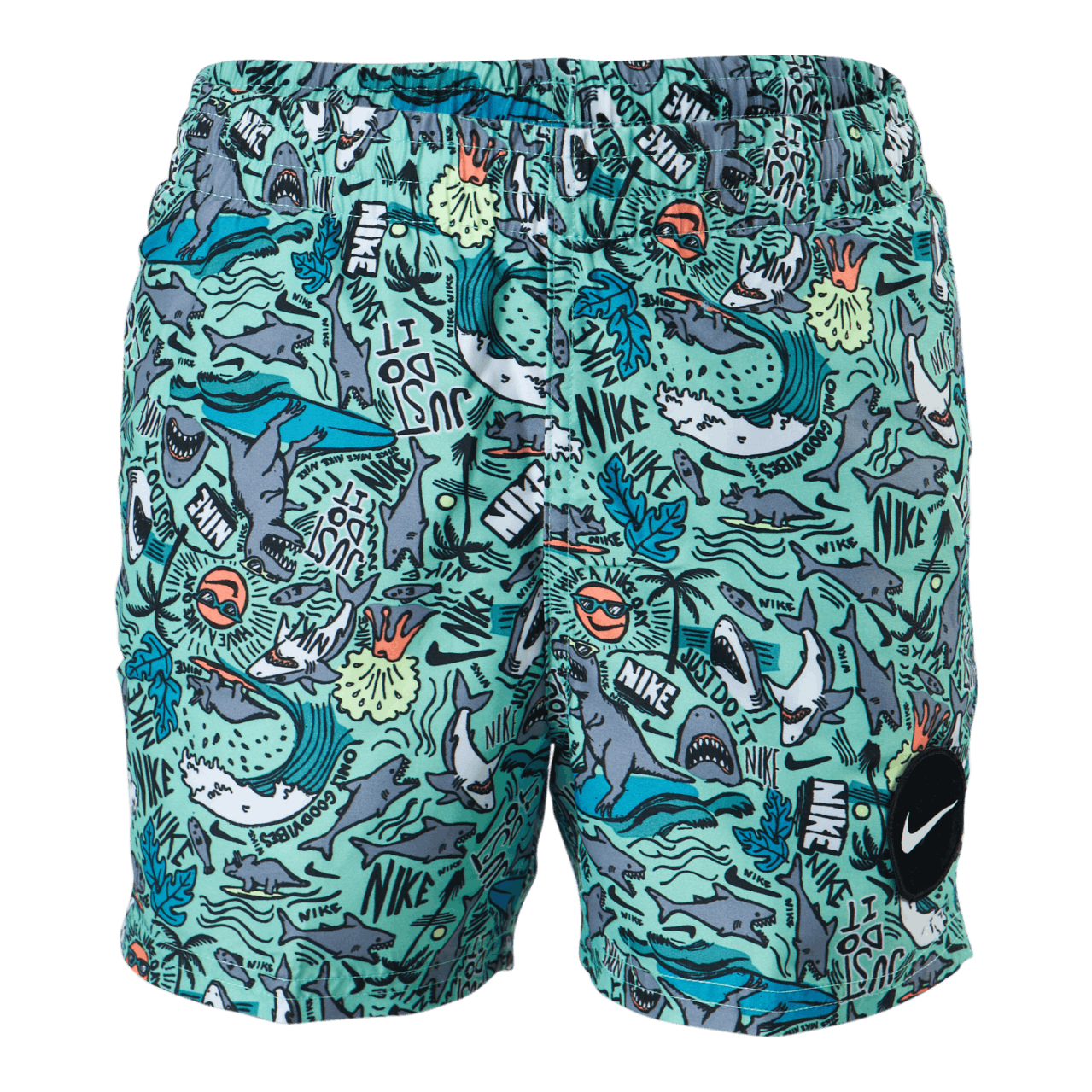 Junior 4" Volley Short AOP Green