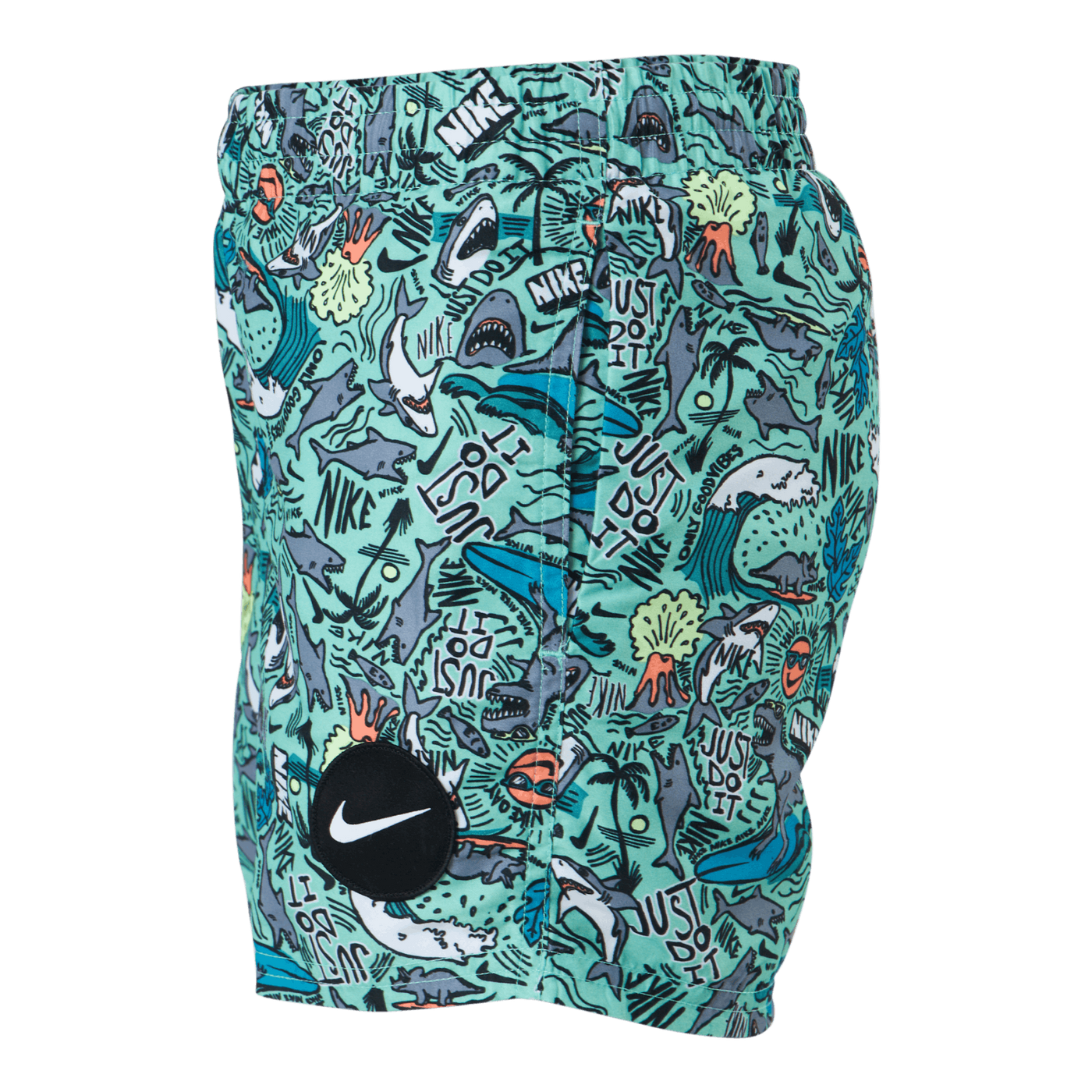 Junior 4" Volley Short AOP Green