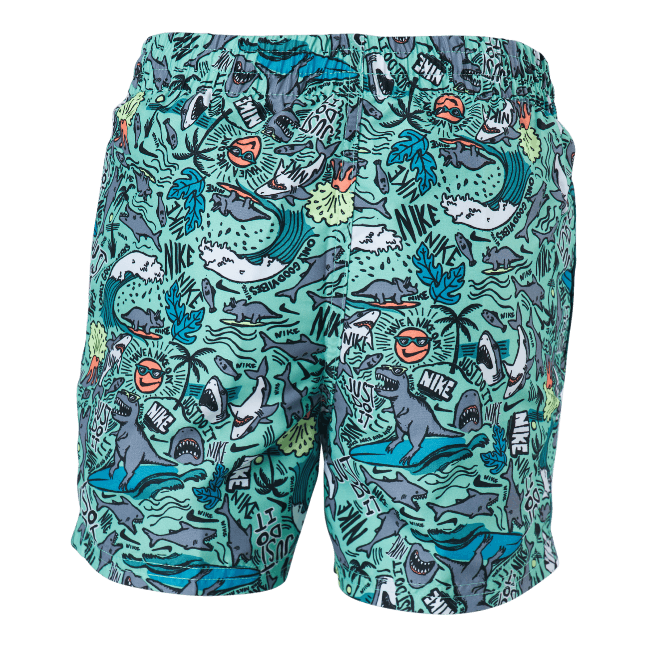 Junior 4" Volley Short AOP Green