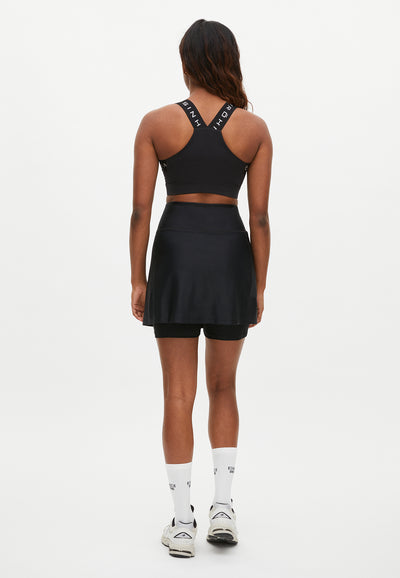 Court Jersey Skort Black