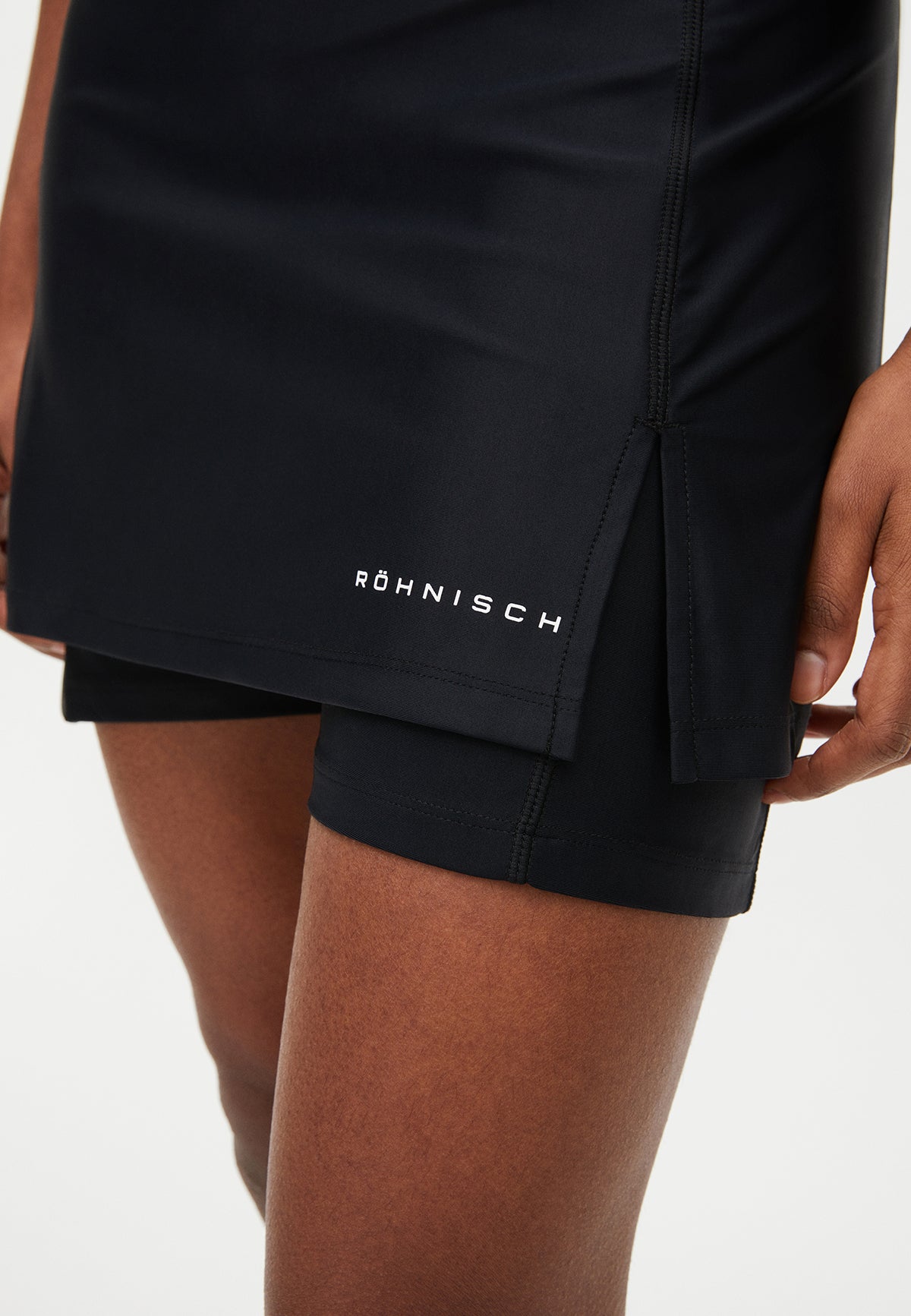 Court Jersey Skort Black