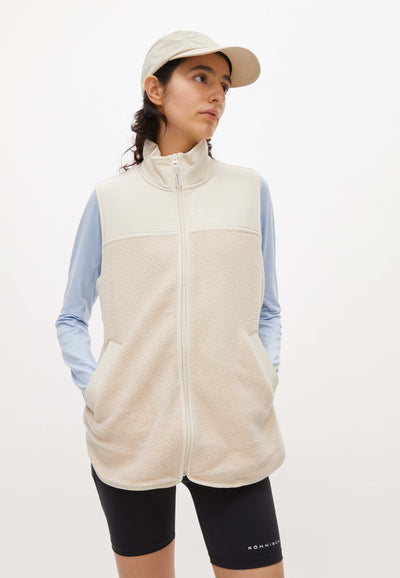 Phoebe Pile Vest Vanilla Ice