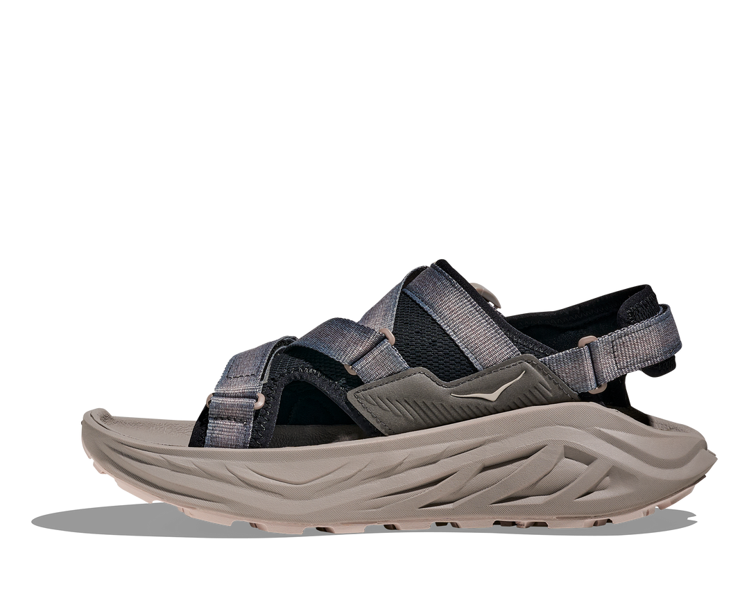 Hoka Infini Hike TC Men in Black / Cement, side view, inner side