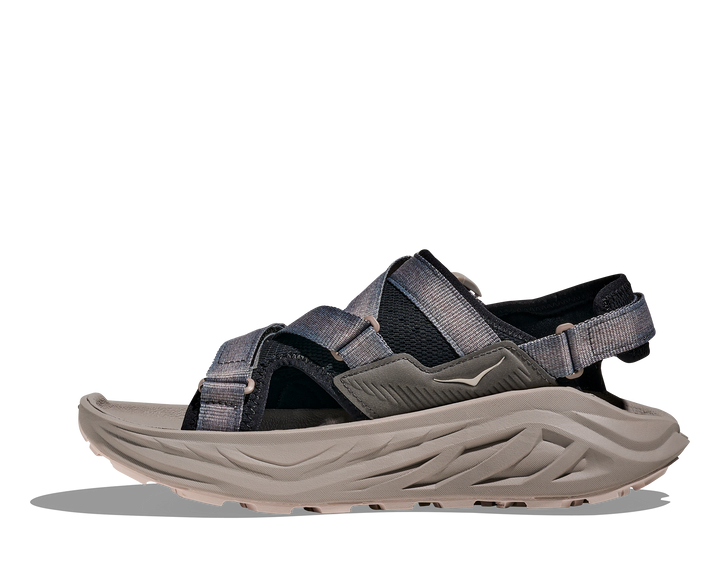 Hoka Infini Hike TC Men in Black / Cement, side view, inner side