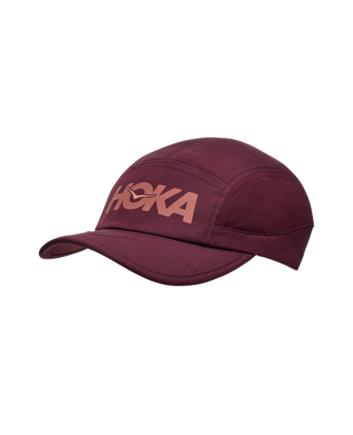 U Hoka Run Hat Black Cherry