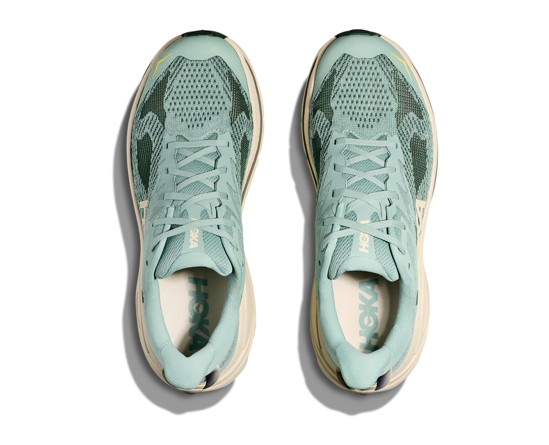 Hoka Challenger 8 Men in Jade / Truffle Salt, pair, top view