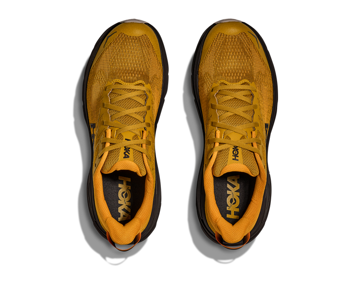 Hoka Challenger 8 Men in Mustard Seed / Black, pair, top view