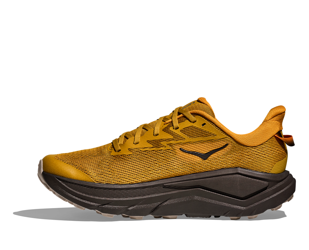 Hoka Challenger 8 Men in Mustard Seed / Black, side view, inner side