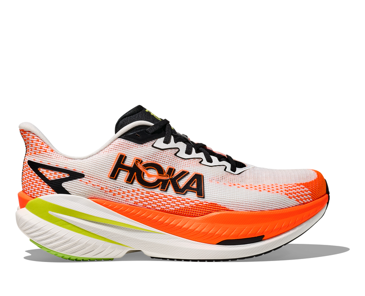 M Mach X 3 White / Neon Tangerine