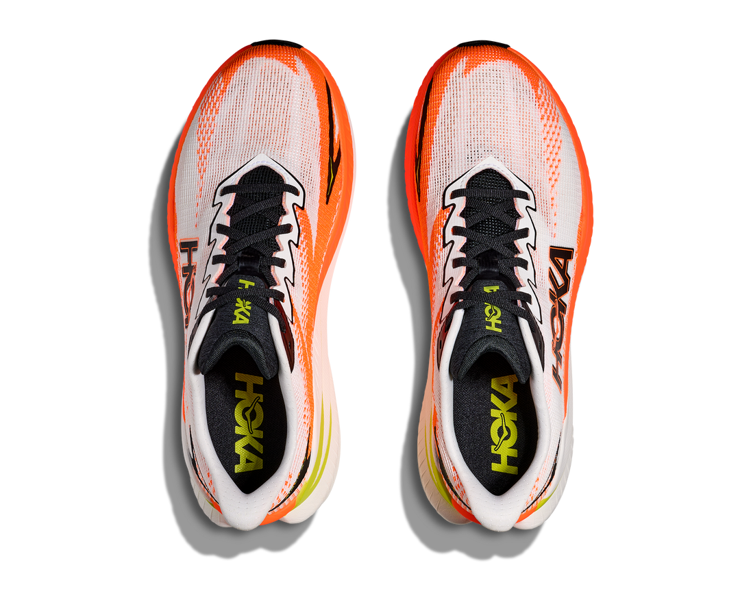 M Mach X 3 White / Neon Tangerine