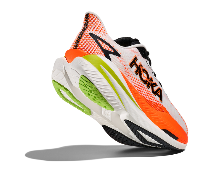 M Mach X 3 White / Neon Tangerine