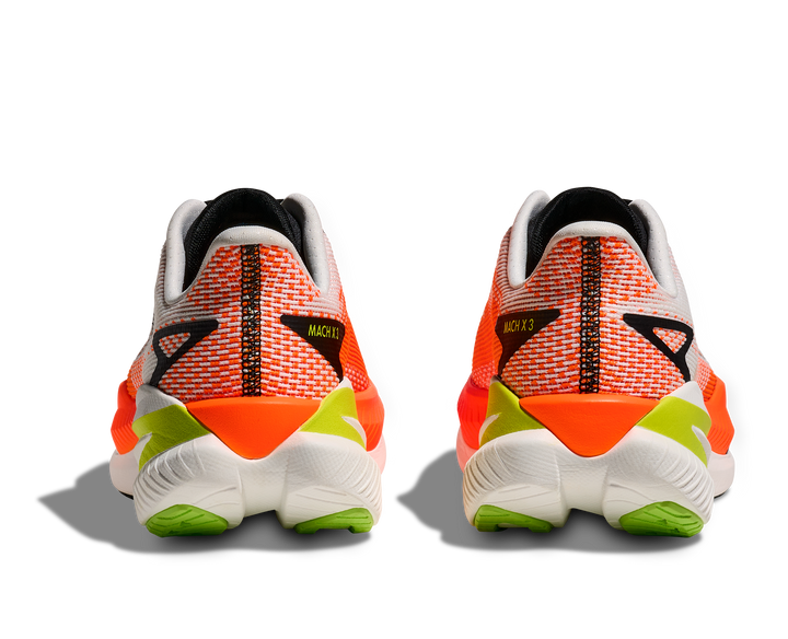 M Mach X 3 White / Neon Tangerine