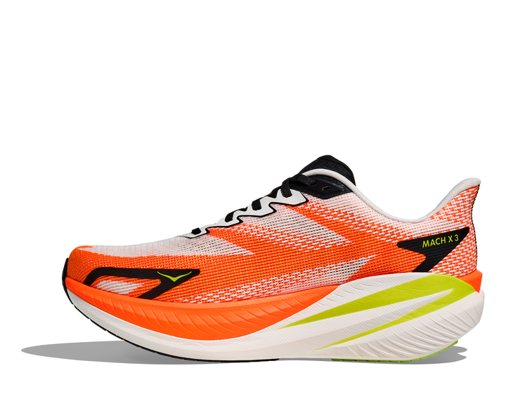 M Mach X 3 White / Neon Tangerine