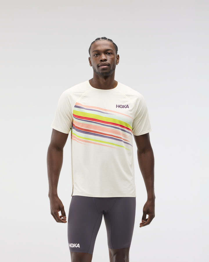 M race day short sleeve Alabaster flare
