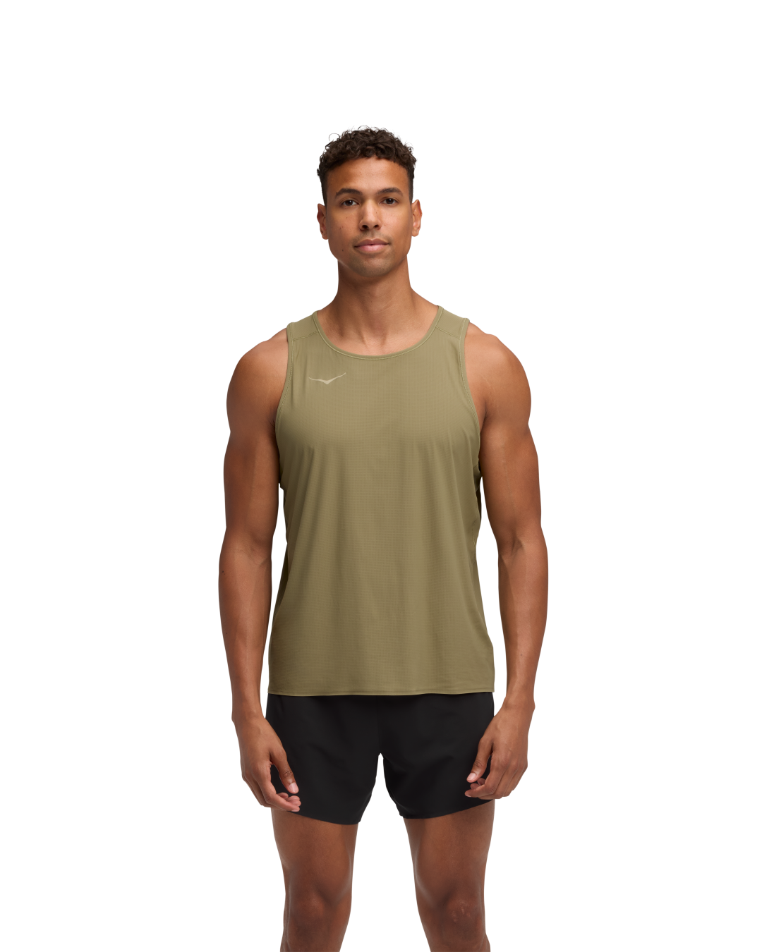 Hoka Airolite Tank 2.0 Men in Wild Mushroom, front view