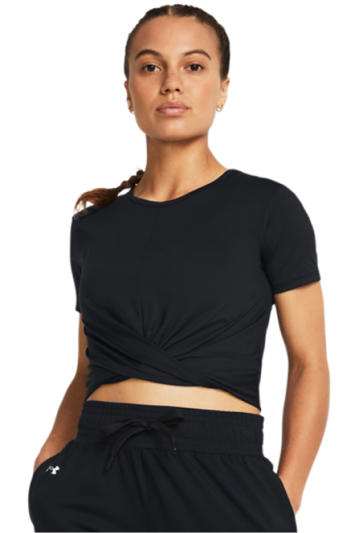 Motion Crossover Crop Ss Black
