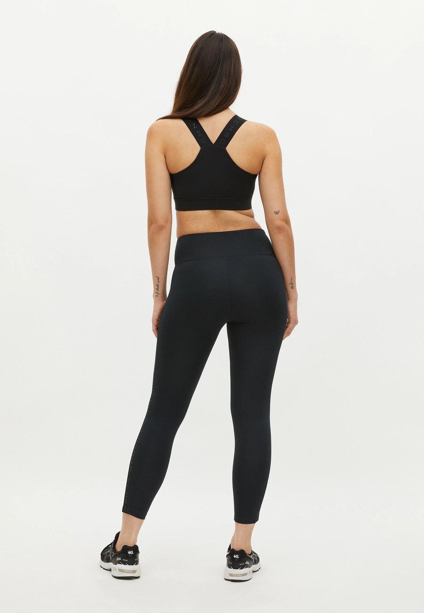 Kay High Waist Tights Black/black