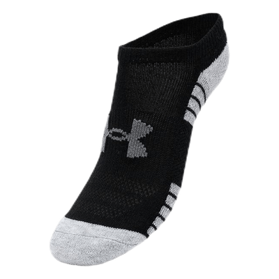 3-Pack Heatgear No Show Jr Black