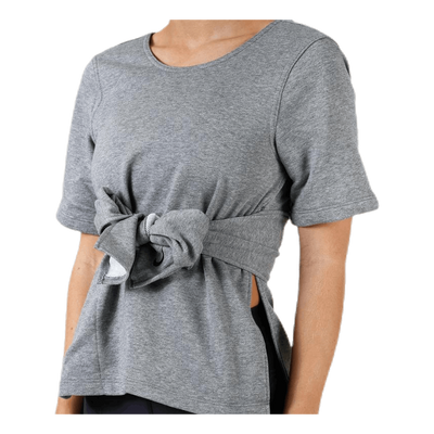 Studio SS Wrap Top Black/Grey