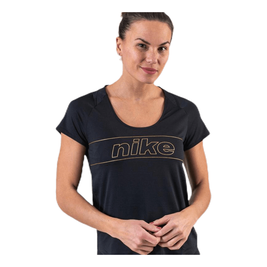 Glam Top SS 10K Black/Gold