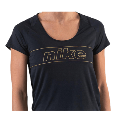 Glam Top SS 10K Black/Gold