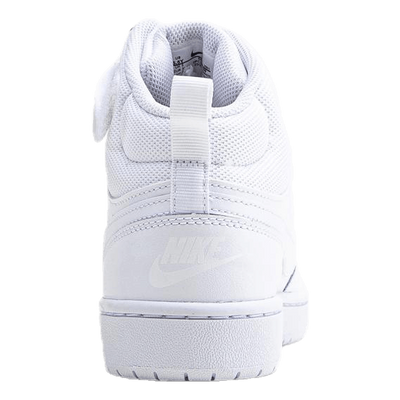 Court Borough Mid 2 Big Kids' Shoes WHITE/WHITE-WHITE