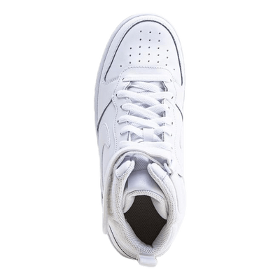 Court Borough Mid 2 Big Kids' Shoes WHITE/WHITE-WHITE