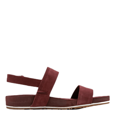 Malibu Waves 2 Band Sandal Red